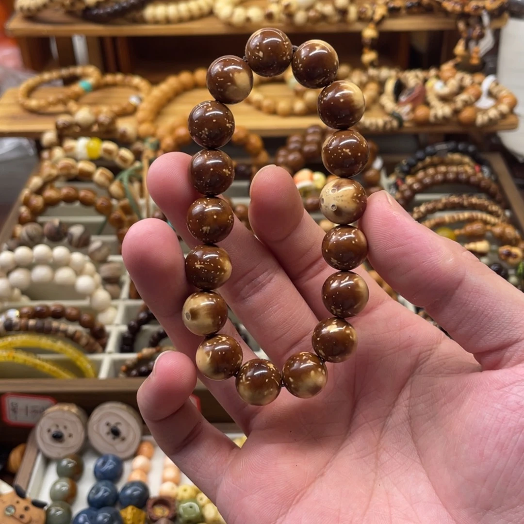 手串紫金鼠紫金鼠熔岩巧克力手串13MM