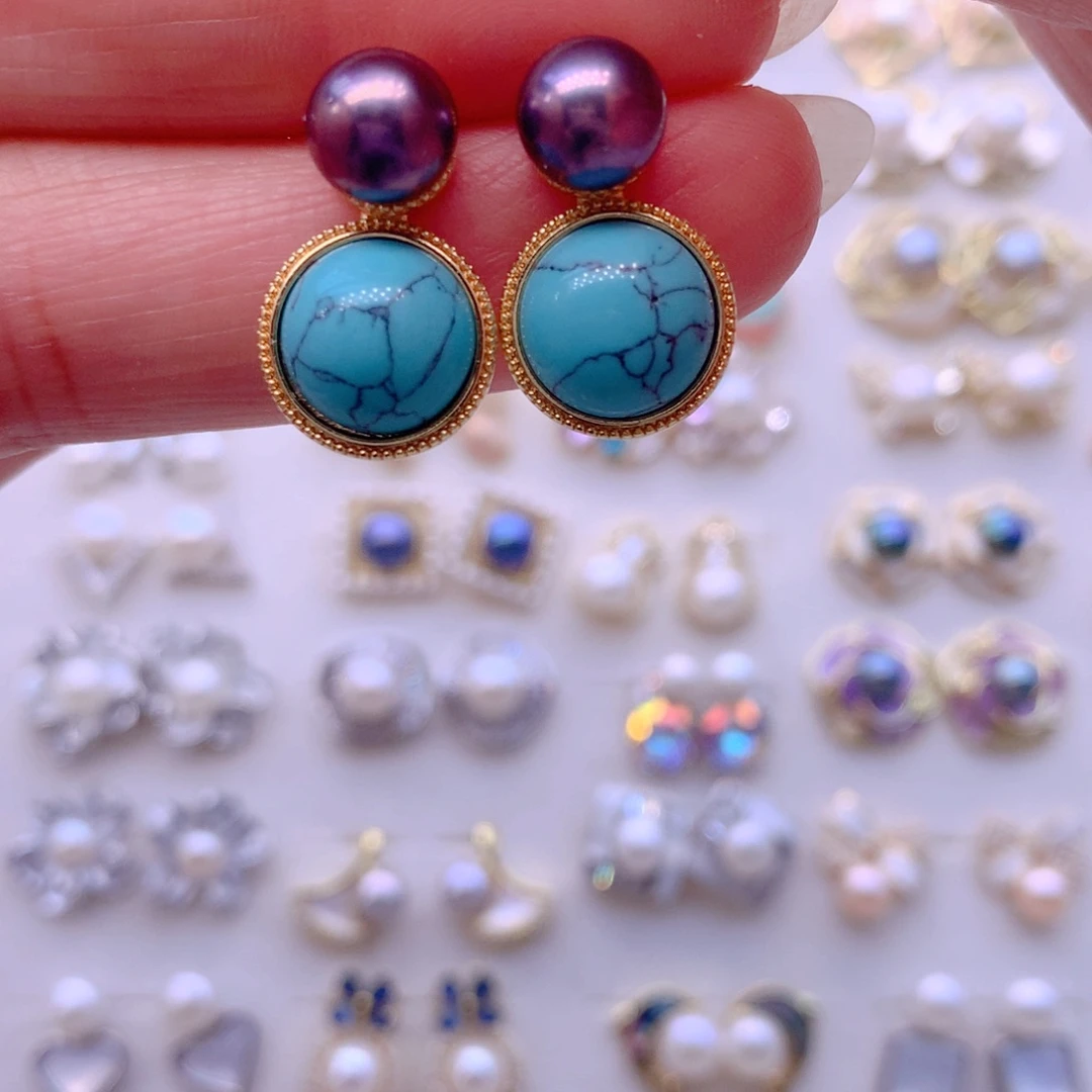 耳饰淡水珍珠合金