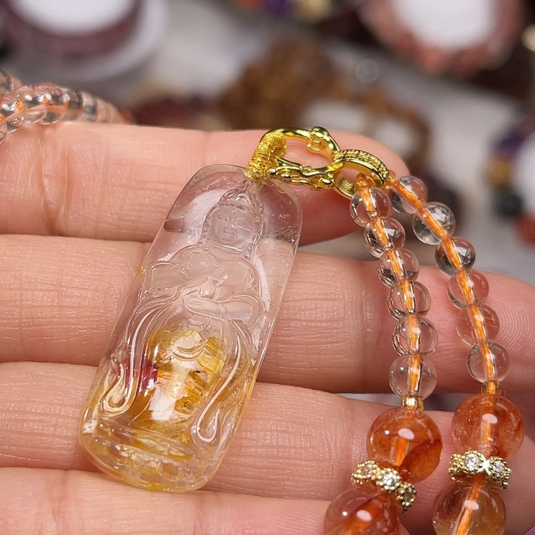 水晶未镶嵌颈饰多样性发一