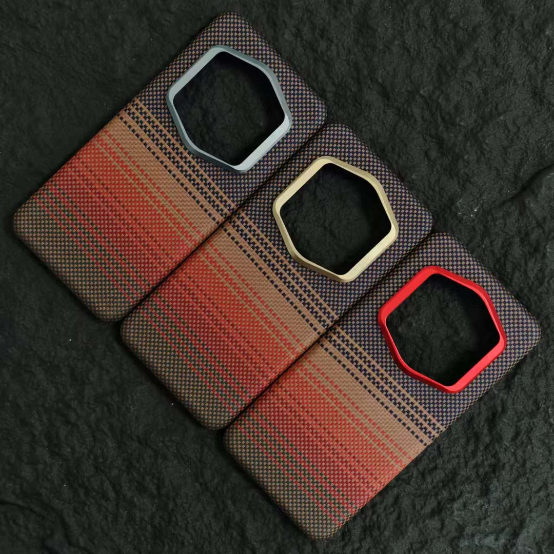 适用荣耀magic7RSR保时捷凯夫拉半包magic7rsr芳纶纤维磁吸手机壳