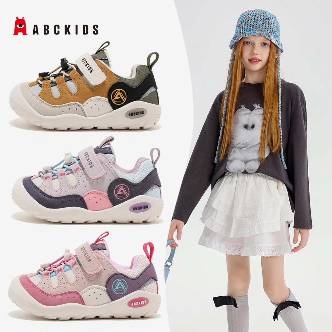 ABCkids25年秋季新款中小童跑步休闲鞋透气男女童鞋SY533603603AX