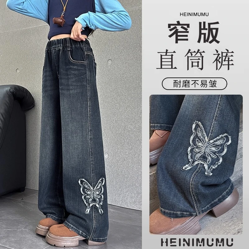 女童超好看韩系裤子秋季2025新款儿童休闲格子裤女大童早秋香蕉裤