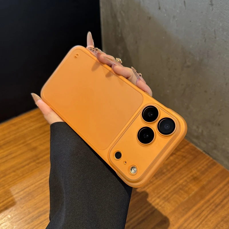 适用于iPhone17promax手机壳苹果17Air磨砂无边框16带镜头膜防摔