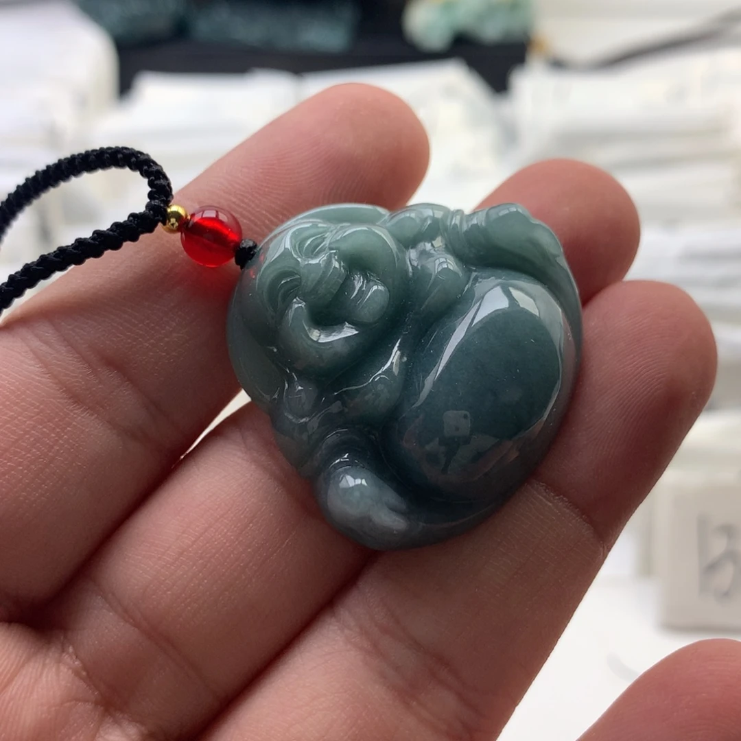 颈饰未镶嵌翡翠佛公