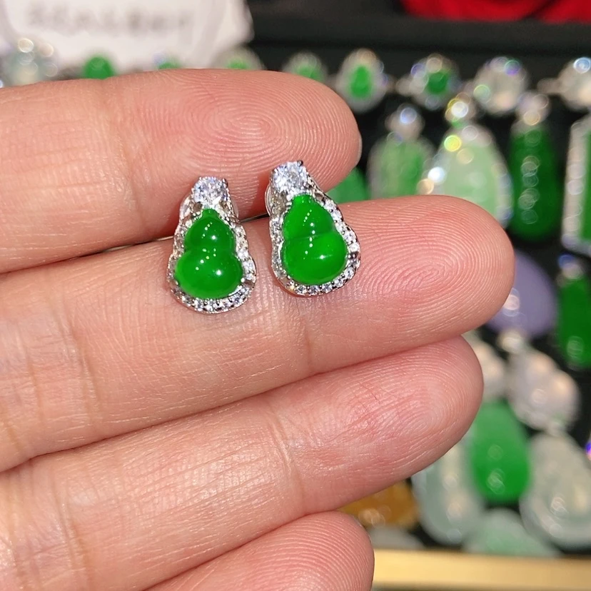 【闪购商品】未镶嵌翡翠耳饰天然翡翠