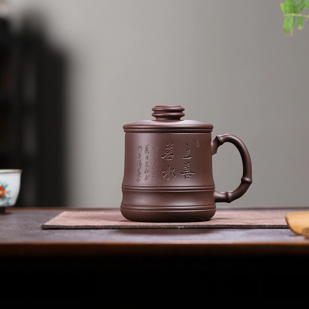 宜兴原矿紫砂茶带可分离过滤网大容量手工精品女士家用纯手工带盖