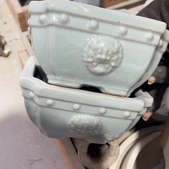 多肉绿植陶瓷花盆9:9包邮