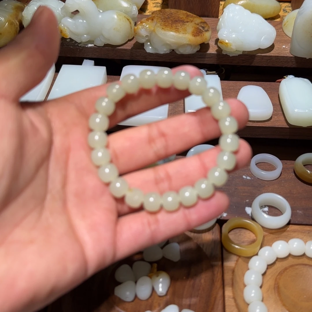 和田玉未镶嵌手链