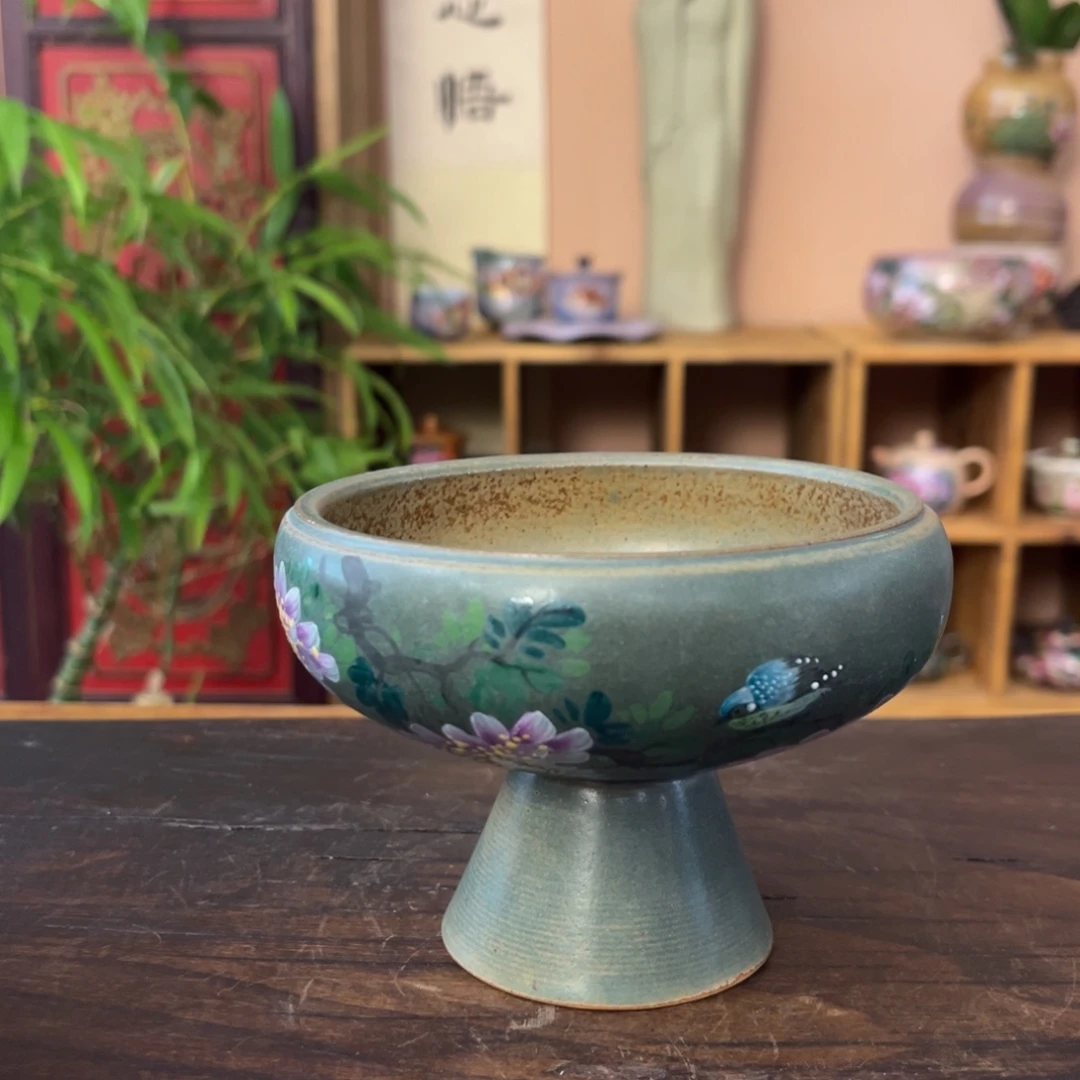 柴烧手工手绘陶瓷