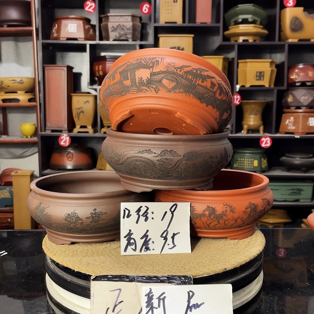 D-盆尚好紫砂花盆