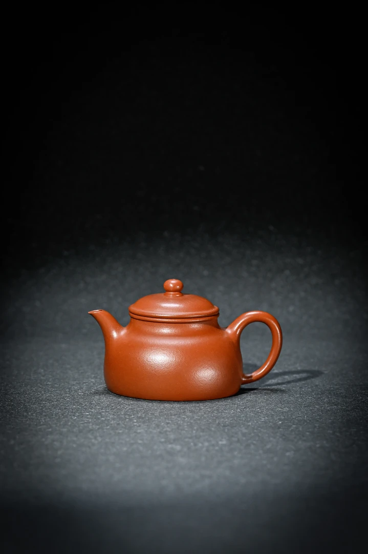 【朱泥·粗砂怀隐】宜兴原矿紫砂朱泥精工手工制作135cc