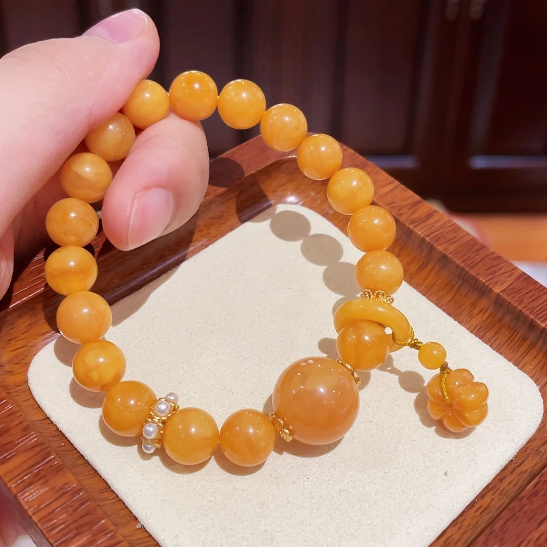 蜜蜡手链未镶嵌手串