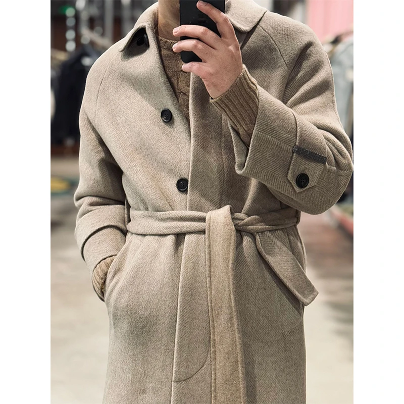 73900版”high end意式老钱 Balmacaan coat“羊绒混纺女士大衣