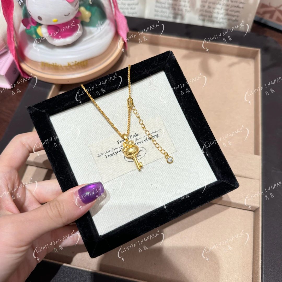 LIGHTNINGPARK 可可爱爱兔兔猫钥匙项链