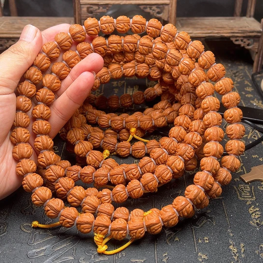 吊坠桃核小金豆72薄挂