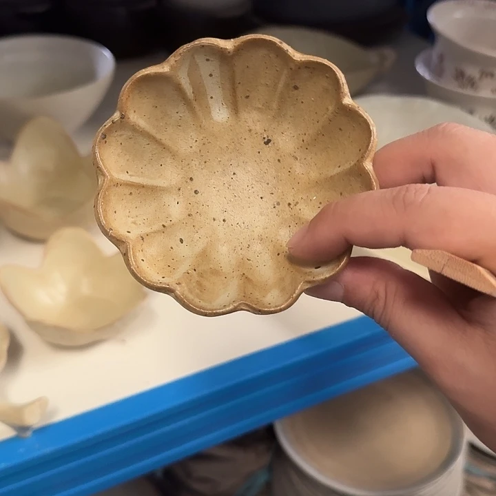 陶粗陶味碟一个装