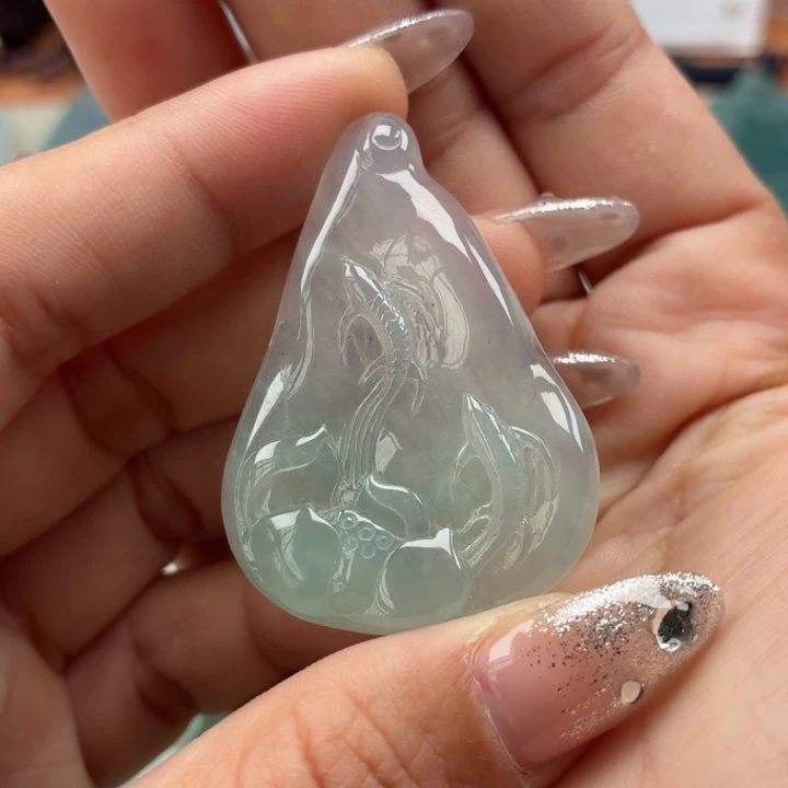 翡翠未镶嵌颈饰天然翡翠a货