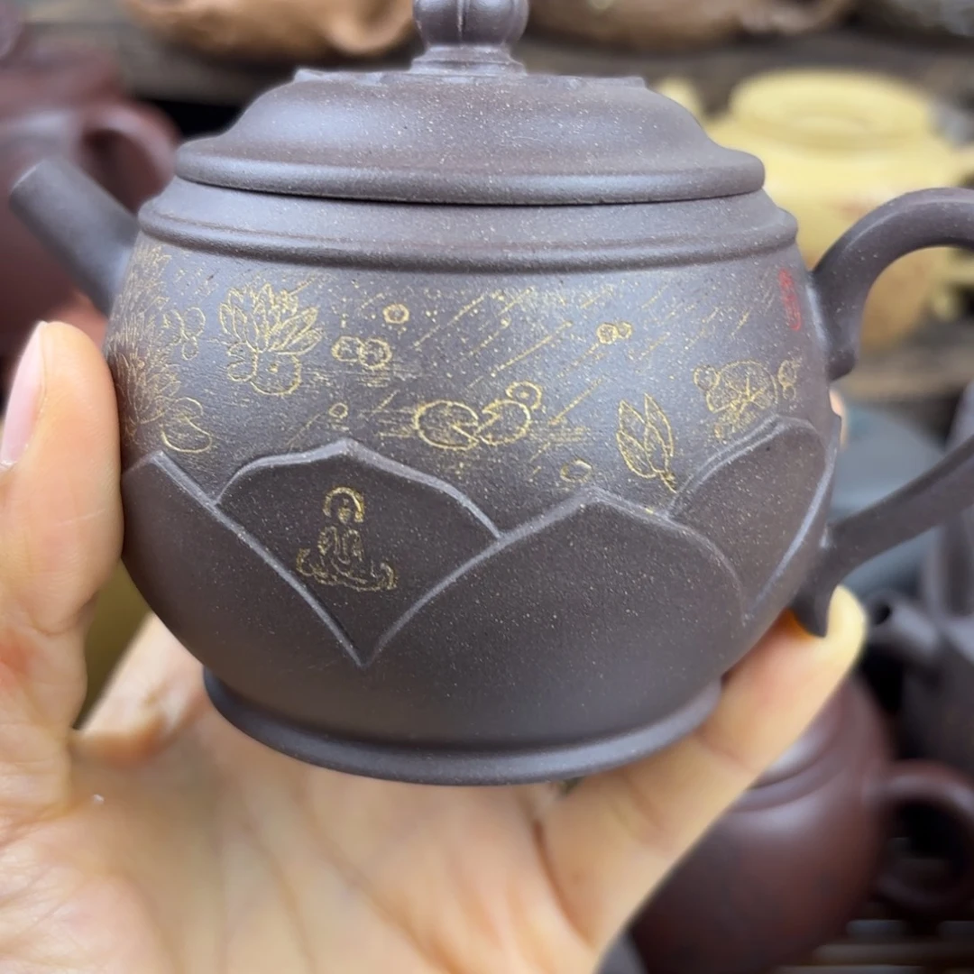 茶壶紫砂李*李六祖原矿紫砂壶