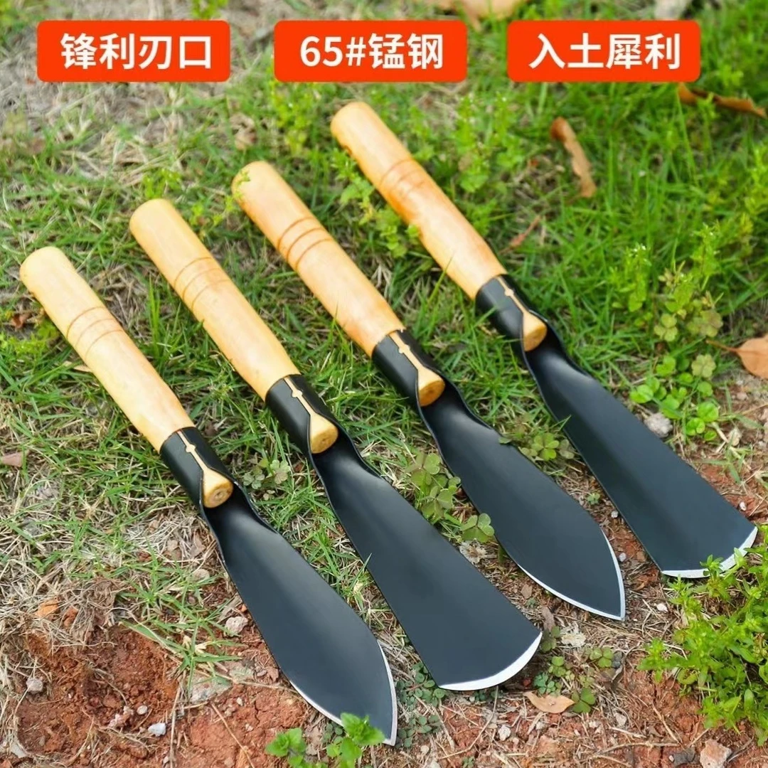 挖野菜小铲子锰钢户外挖土神器种花菜工具园艺家用种菜专用铲赶海
