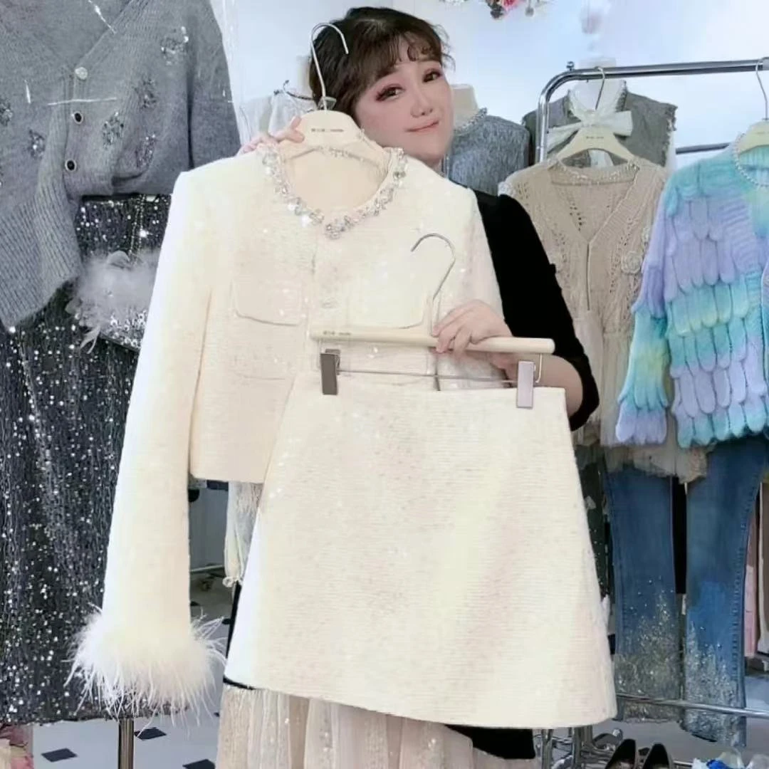 0012小香风两件套遮肉显瘦洋气减龄气质