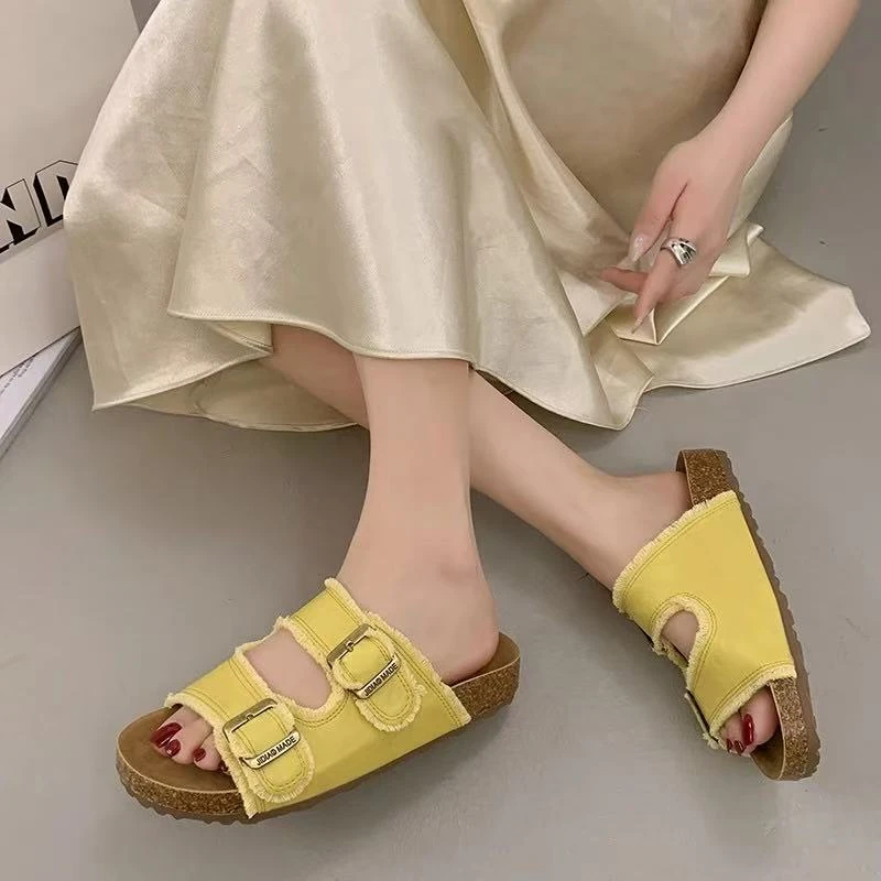 厚底勃肯凉拖鞋女2025年夏季新款外穿仙女风配裙子612