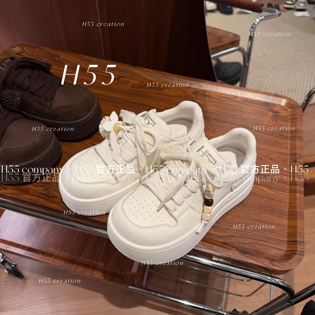 【一只璐甄选】H025-H55-白檀奶酥｜圣水洞万人迷小白鞋4.5cm10-2802