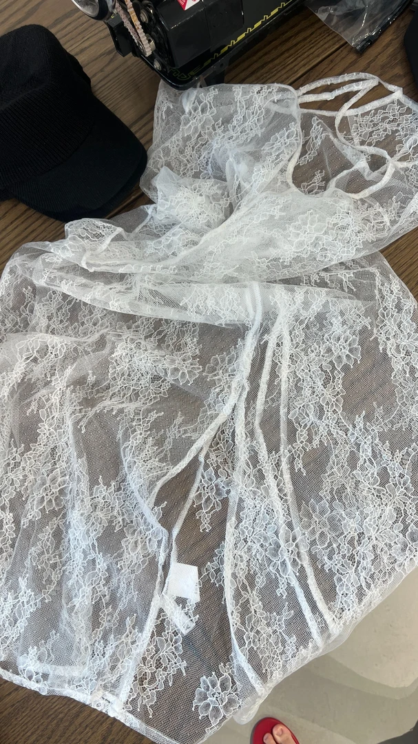 QIANQIAN 时尚简约韩式蕾丝长裙 1699