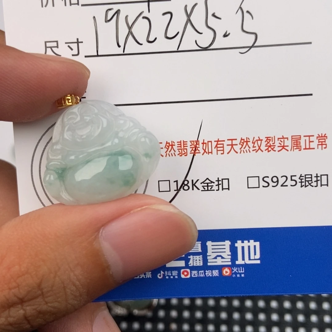 日****翡翠未镶嵌颈饰吊坠