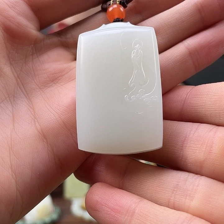 和田玉未镶嵌挂件