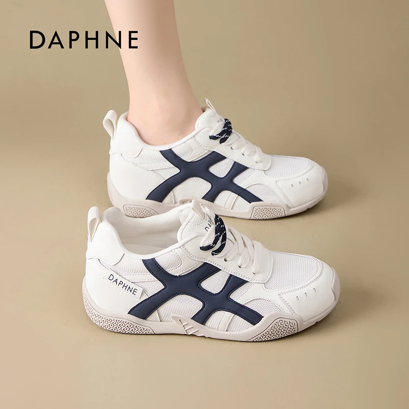 达芙妮透气网面阿甘鞋女爆款2026春夏新款潮流百搭增高运动阿甘鞋