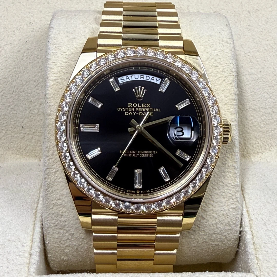 全新未使用 Rolex/劳力士 劳力士圈钻黑冰糖/228348/2月卡未使用