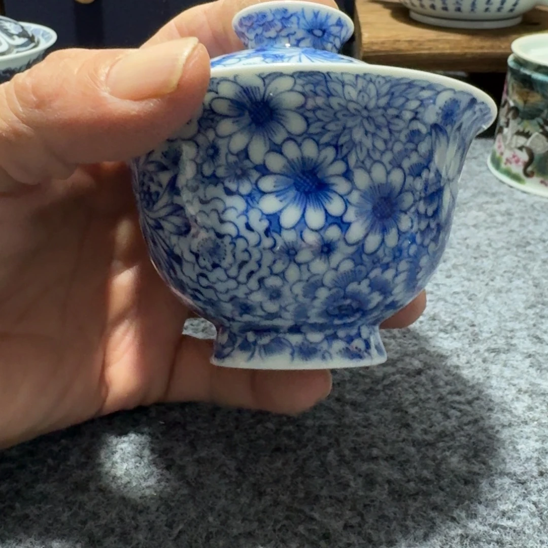 脆***鲨现代景德镇陶瓷手绘茶具