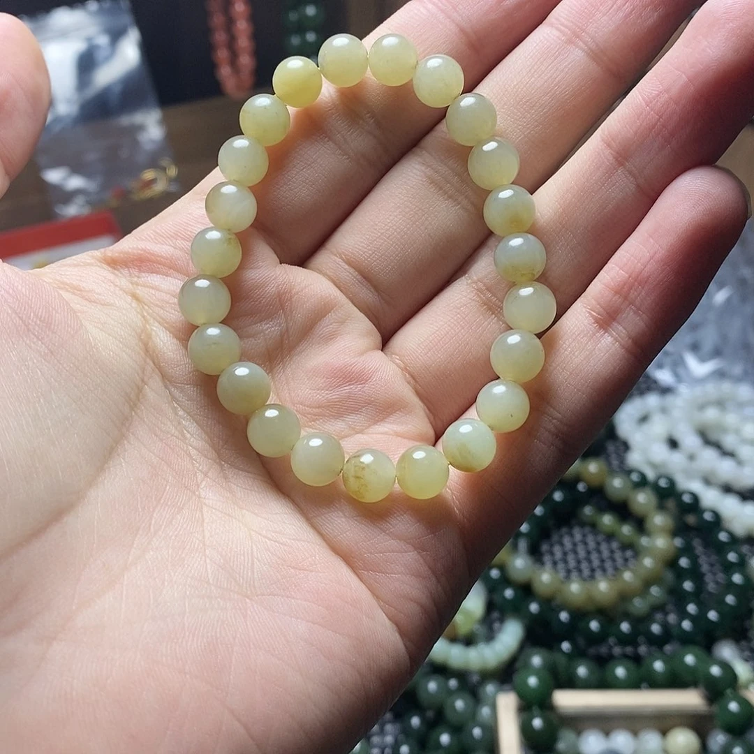 和田玉未镶嵌手串12