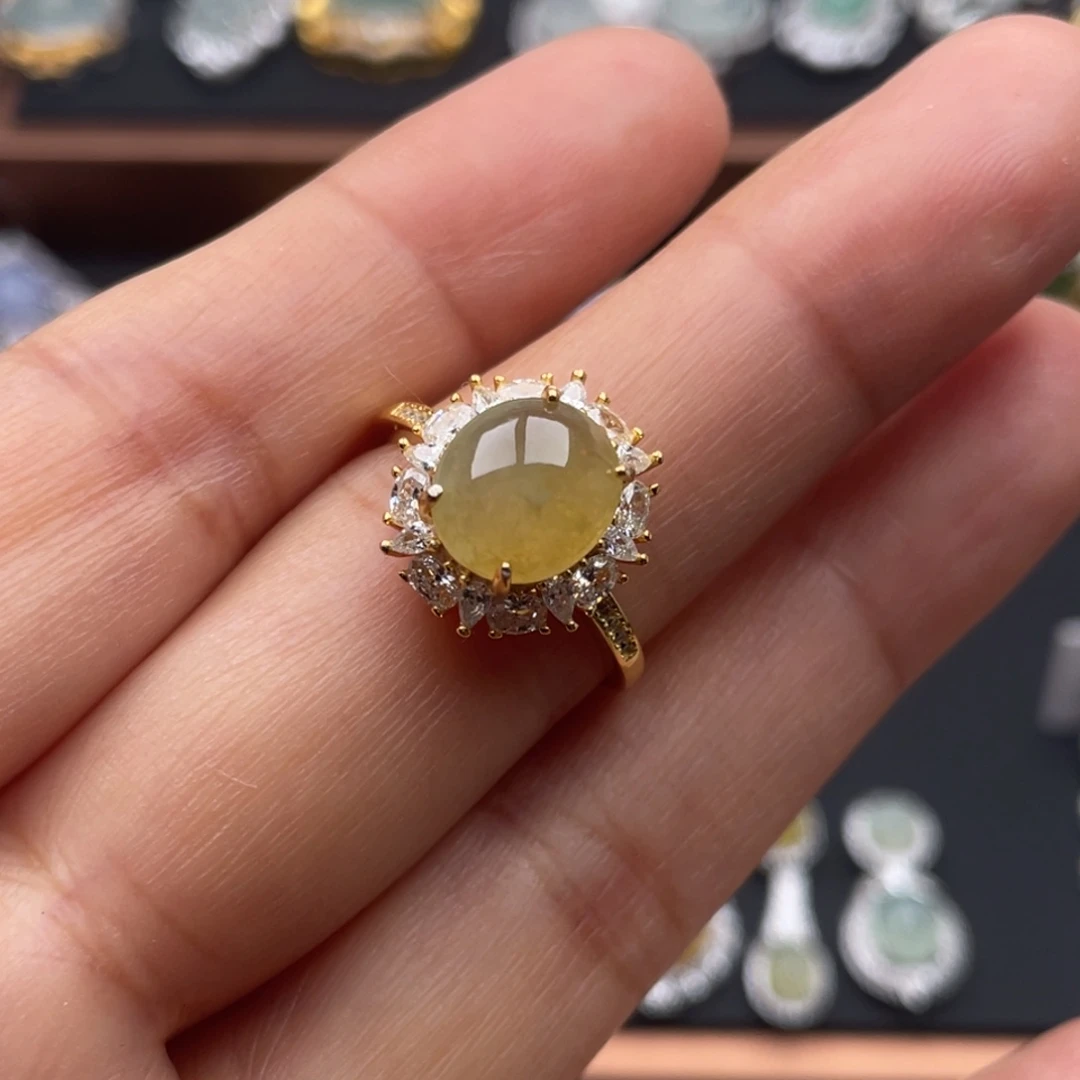 翡翠银S925镶嵌吊坠(不含链)