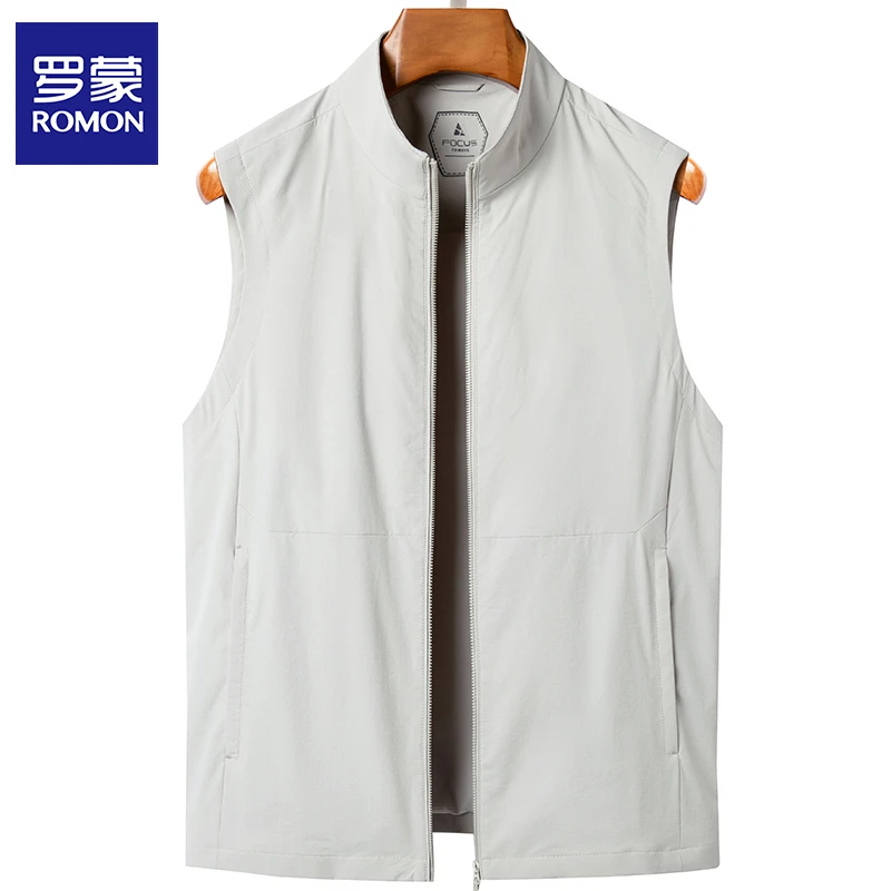 罗蒙马甲男款2025春秋新款轻薄机能马夹男式背心外穿轻薄坎肩无袖