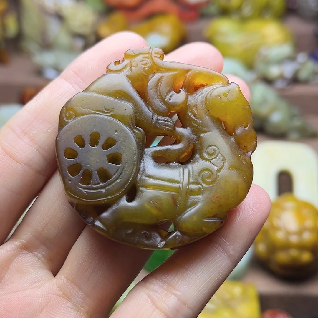 白玉菩提吊坠21。。