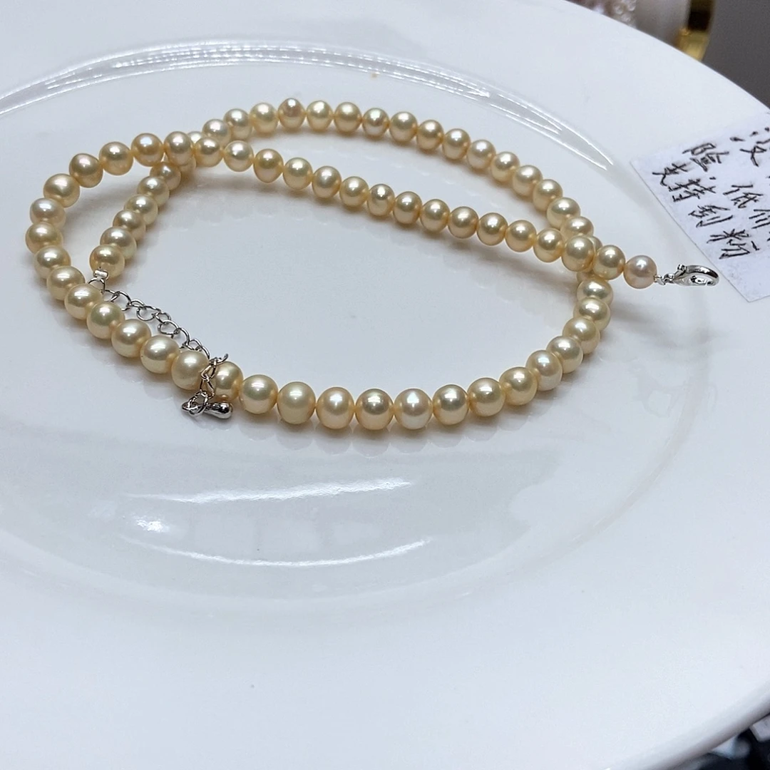 淡水珍珠颈饰合金