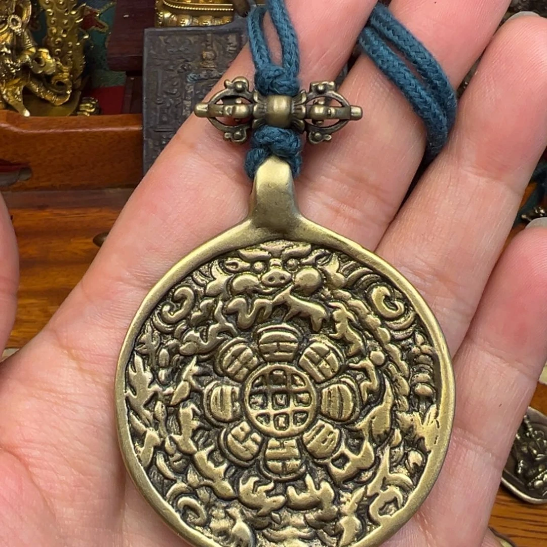 开***塔泥塑藏式风格小牌子