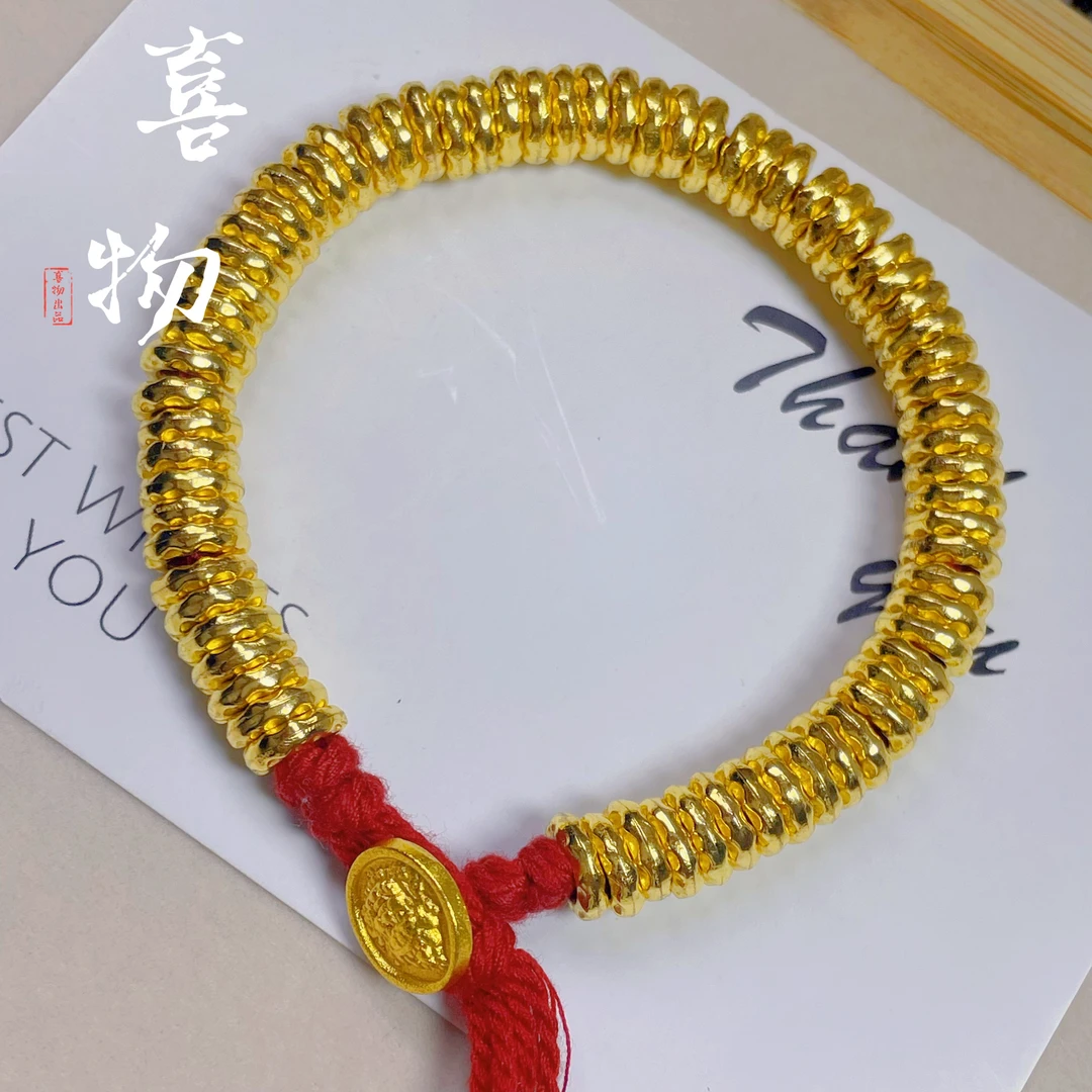 【喜物甄选】 爆款手链L1577手工复古编制古法气质红绳盘缠手串