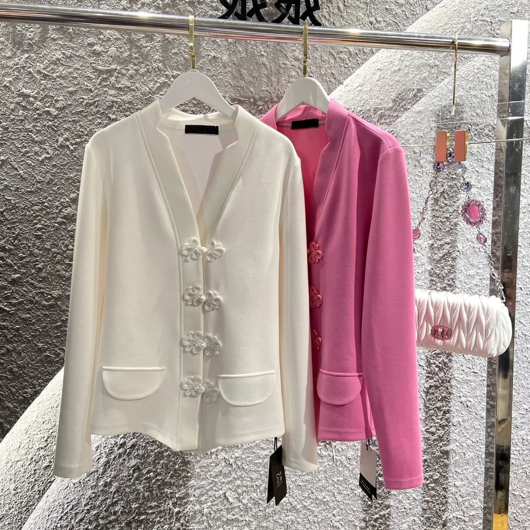 宸嫚三C娘娘新款盘扣外套20312
