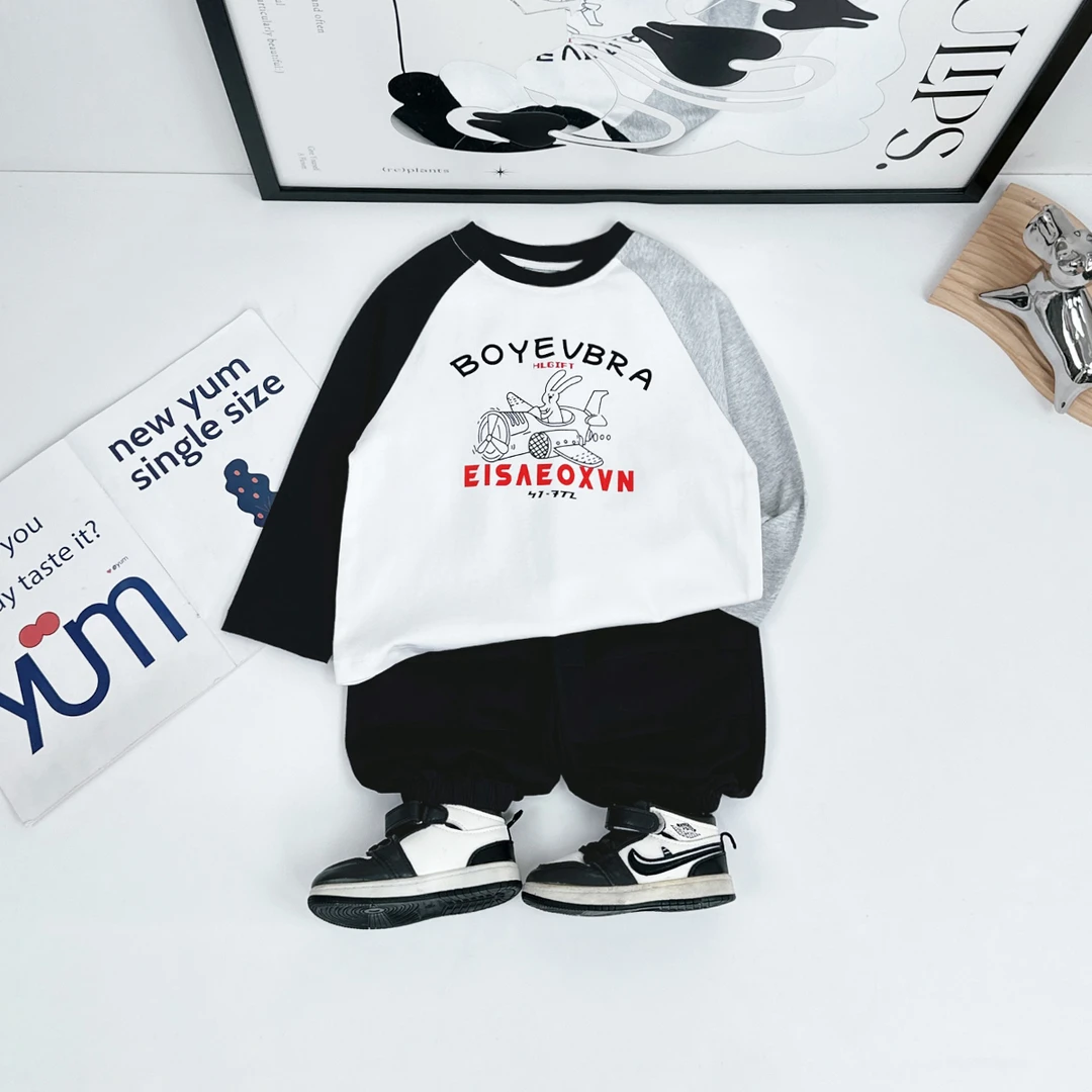 儿童长袖T恤2025新款春装男童春秋款上衣 BQ25009Y 悠悠童话童装