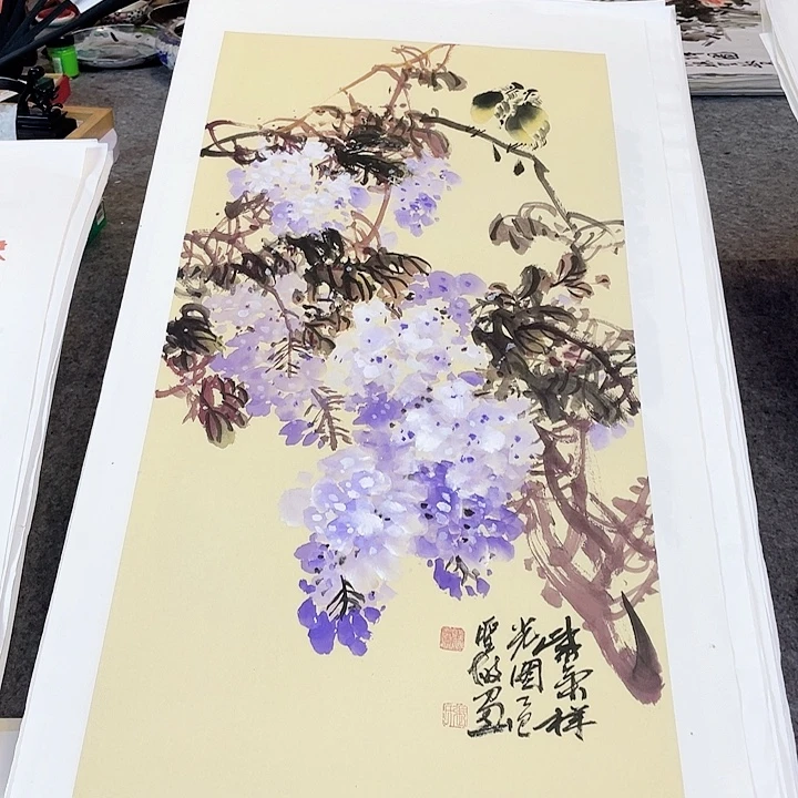 国画张圣敏先生纯手绘作品