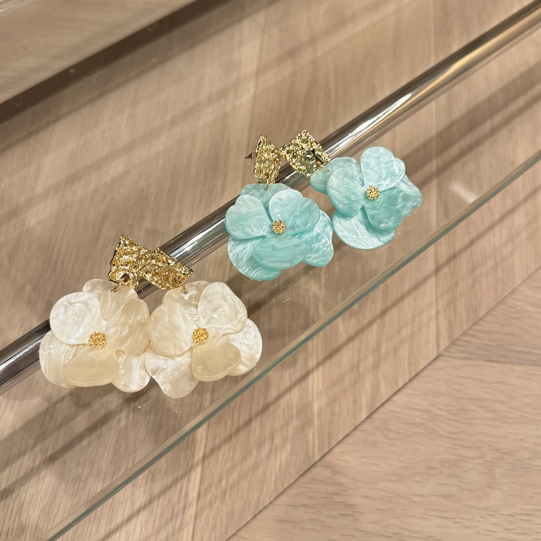 合金耳饰 Zwinnie/詹维尼【金花耳钉】ES166