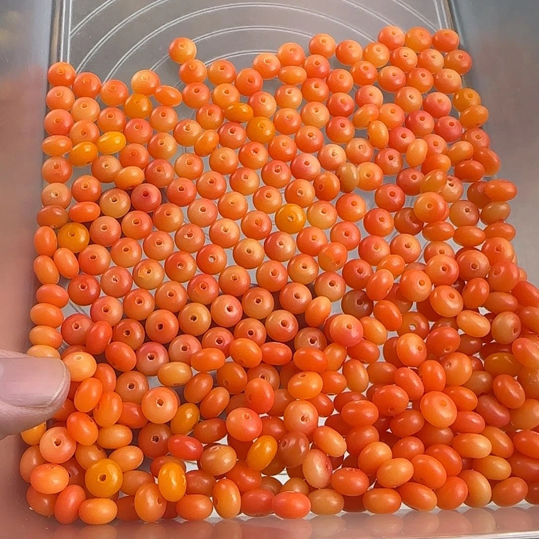 菩提根/象牙果手串微瑕疵6✖️9枫叶橘算盘300颗