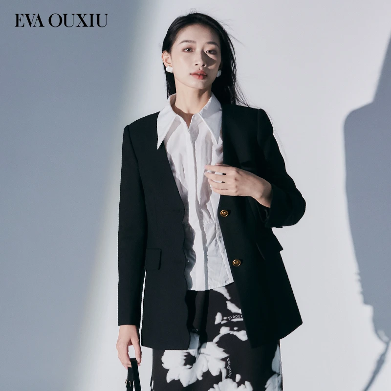 【粉丝专享】EVA OUXIU/伊华欧秀西装外套E23AS8171