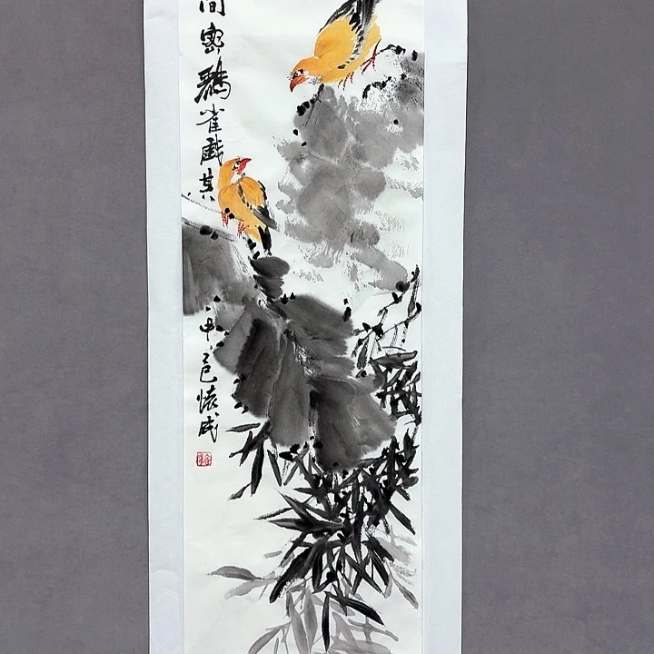 国画亲笔手绘放心去藏