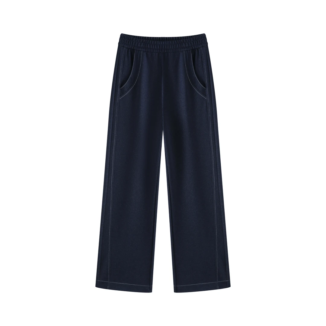 窄版醋酸直筒女裤2025秋款小个子定制