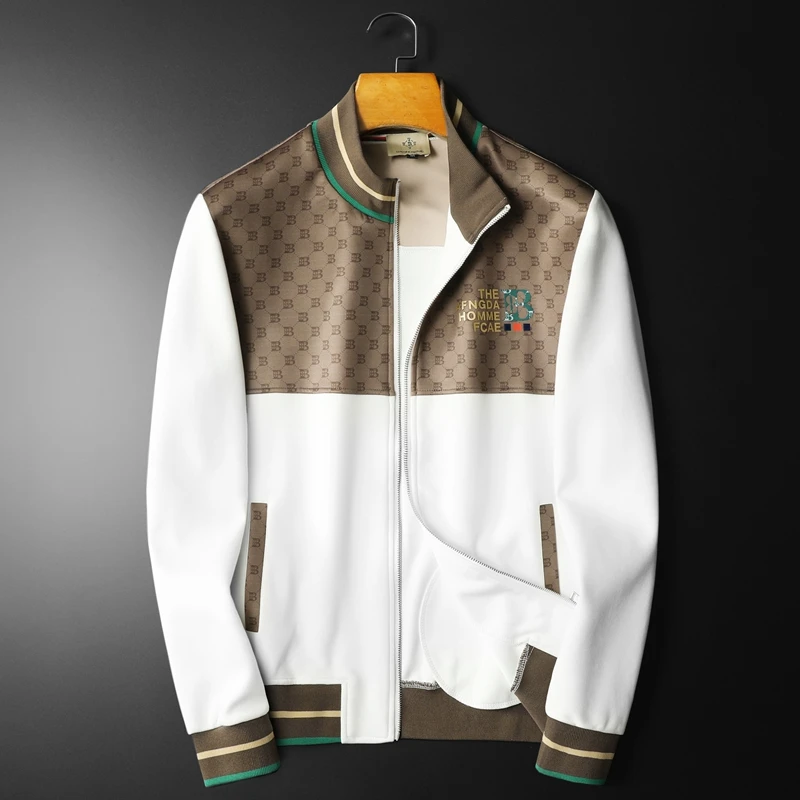 利尼科比利潮牌立领开衫卫衣男款春秋季时尚印花上衣夹克外套欧货