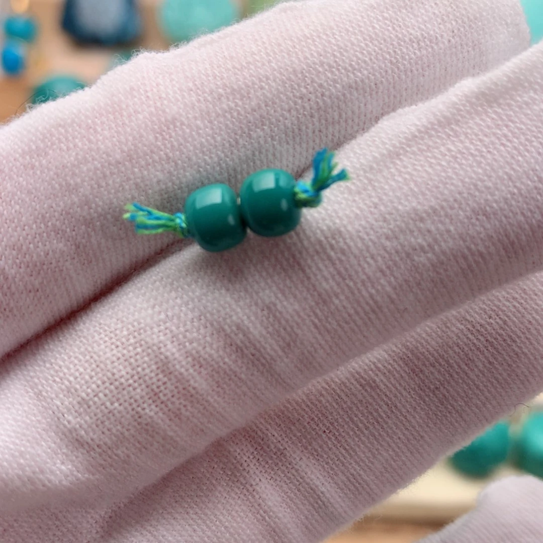 18K金镶嵌绿松石挂件