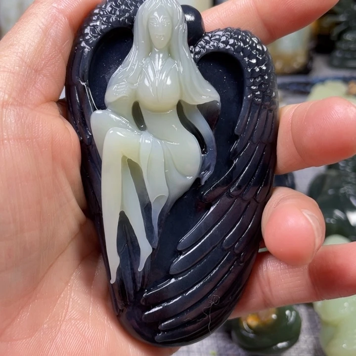 和田玉未镶嵌挂件